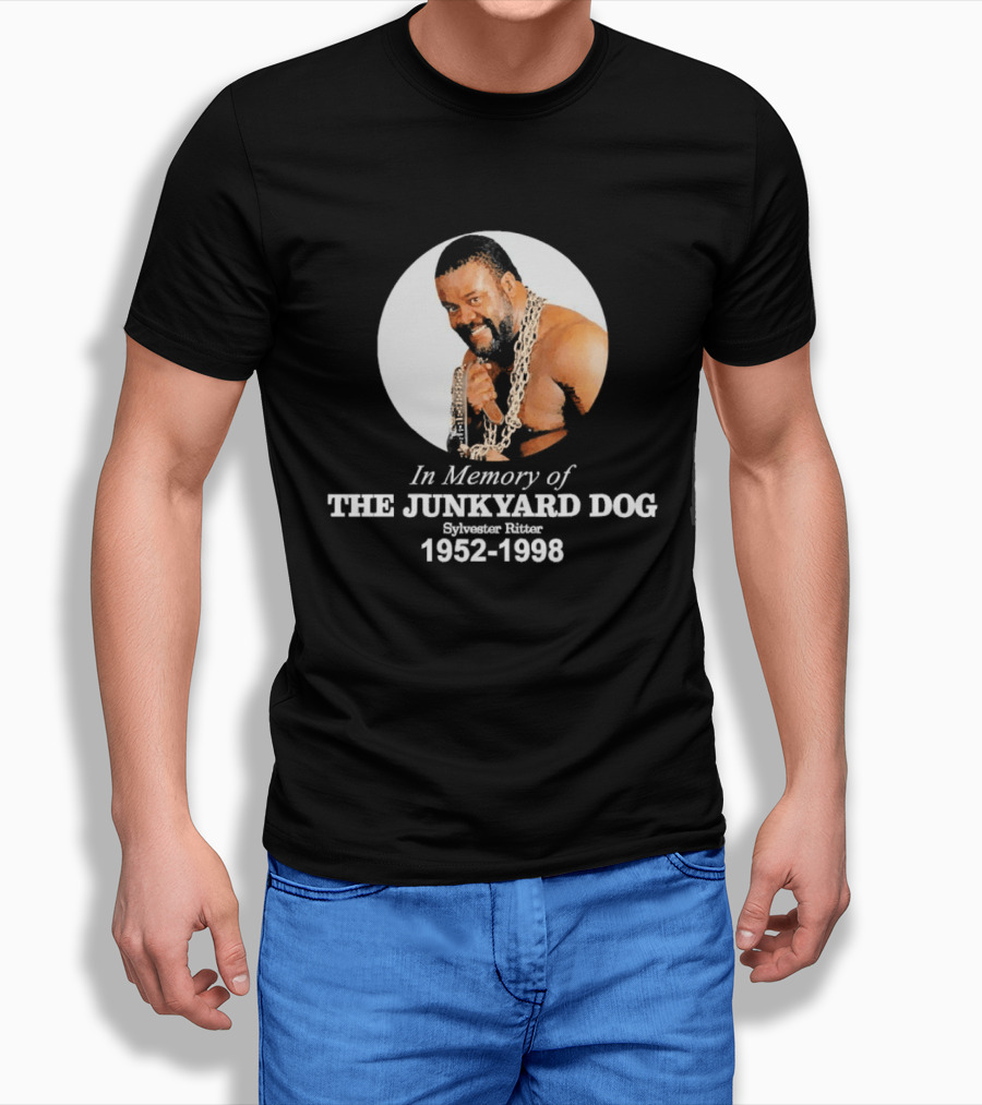 WWE In Memory Of The Junkyard Dog Sylvester Ritter 1952 1998 T-Shirt