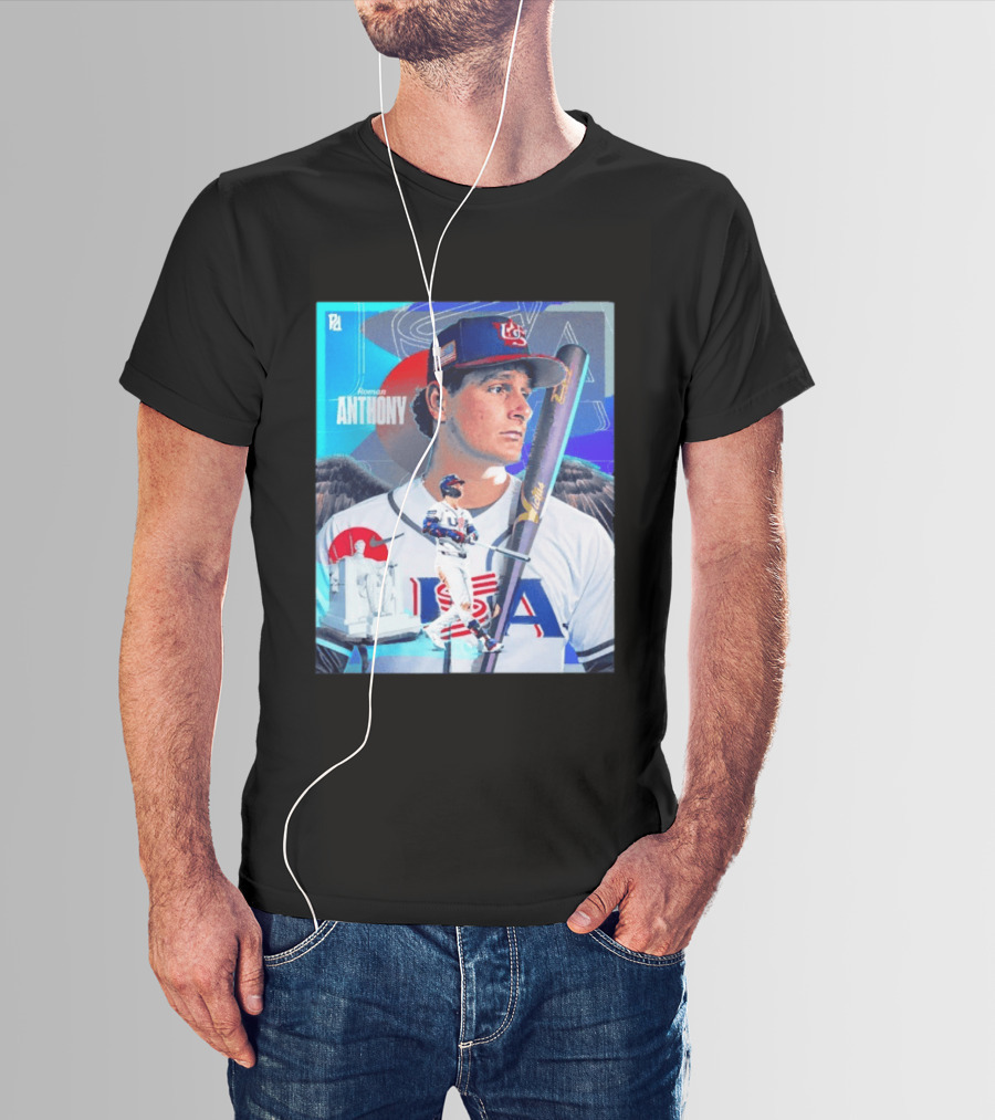 Roman Anthony USA Baseball 2026 World Baseball Classic Team Player T-Shirt