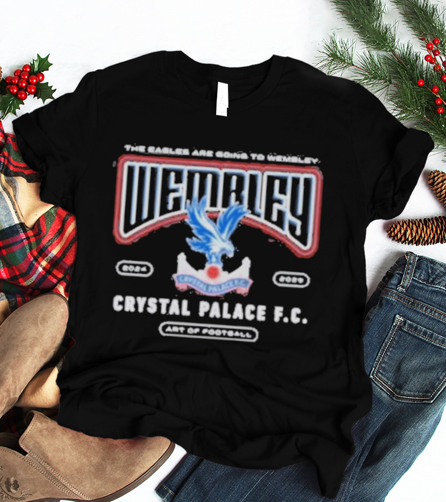Wembley Crystal Palace F.C. Pride Of South London Eagle Crest T-Shirt