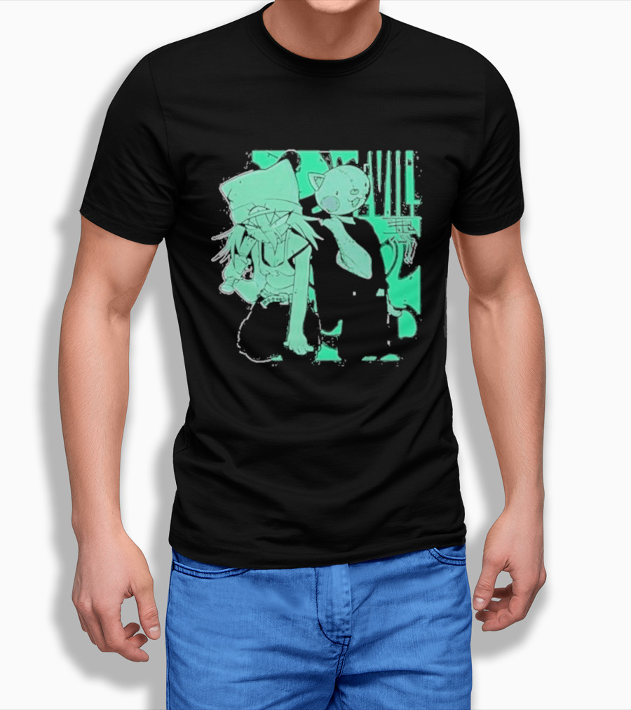 Issbrokie Woke Up In A Bad Mood Glow In The Dark Cat T-Shirt