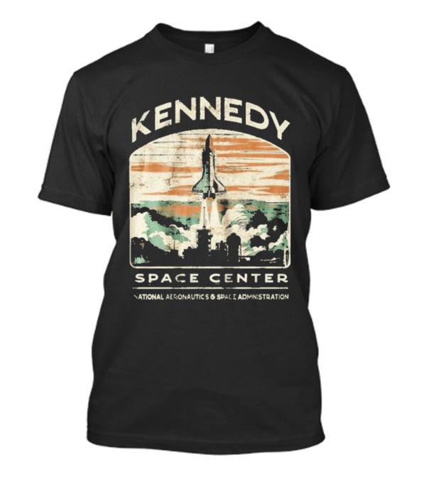 Kennedy Space Center Shuttle Launch NASA Vintage National Aeronautics And Space Administration T-Shirt