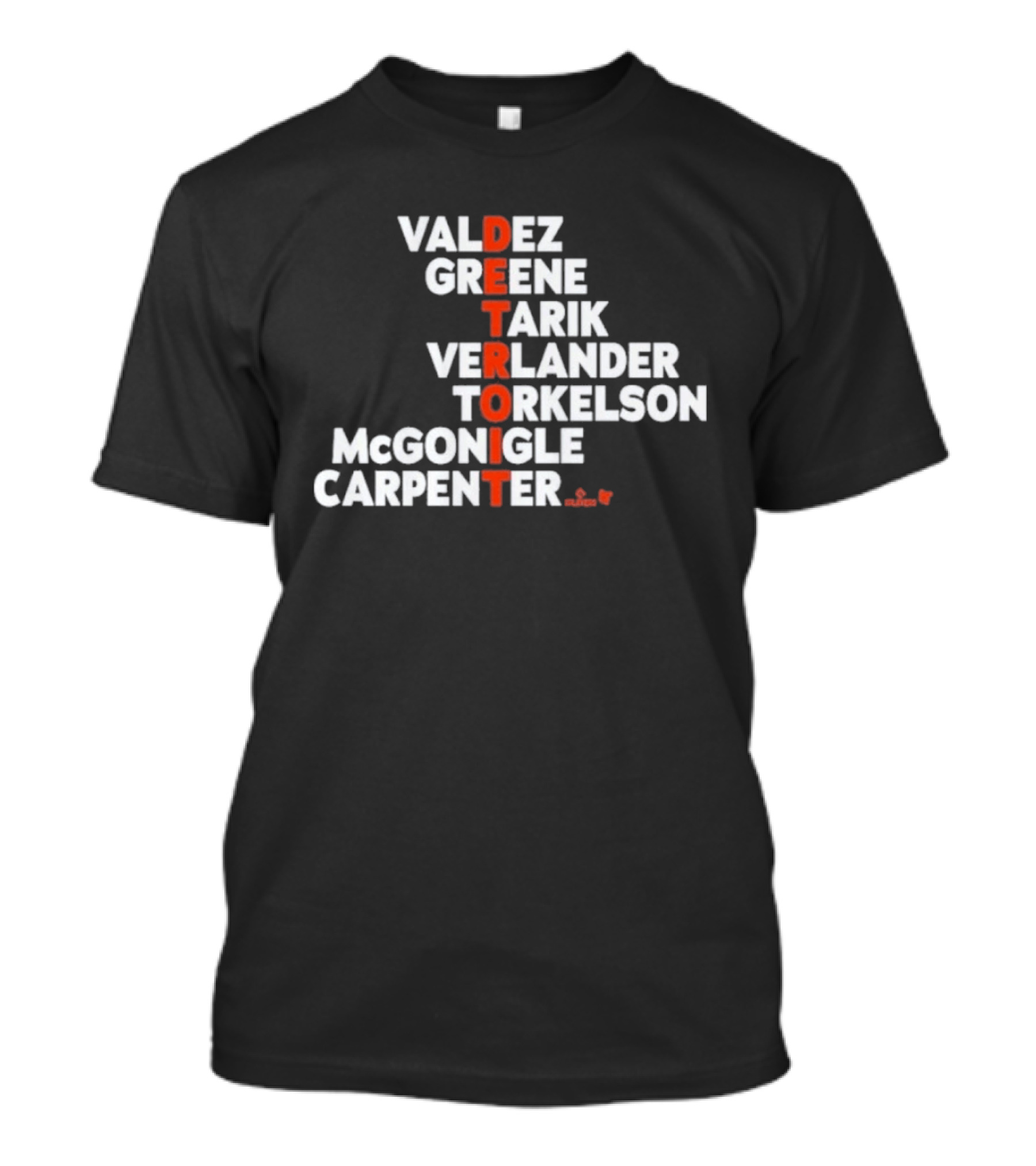 Valdez Greene Tarik Verlander Torkelson Mcgonigle Carpenter Detroit 2026 T-Shirt