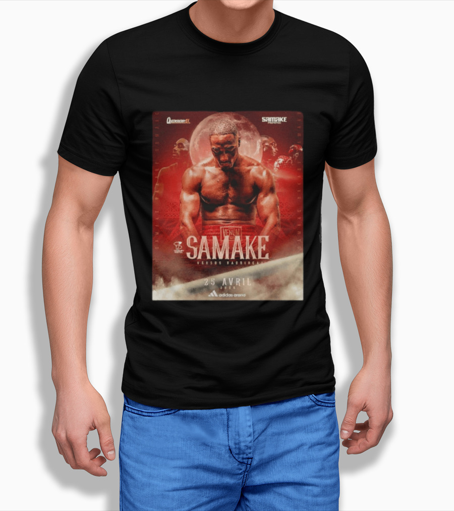 Samake Versus Hadribeaj 2026 Venum Boxing Match Adidas Arena April 25 T-Shirt
