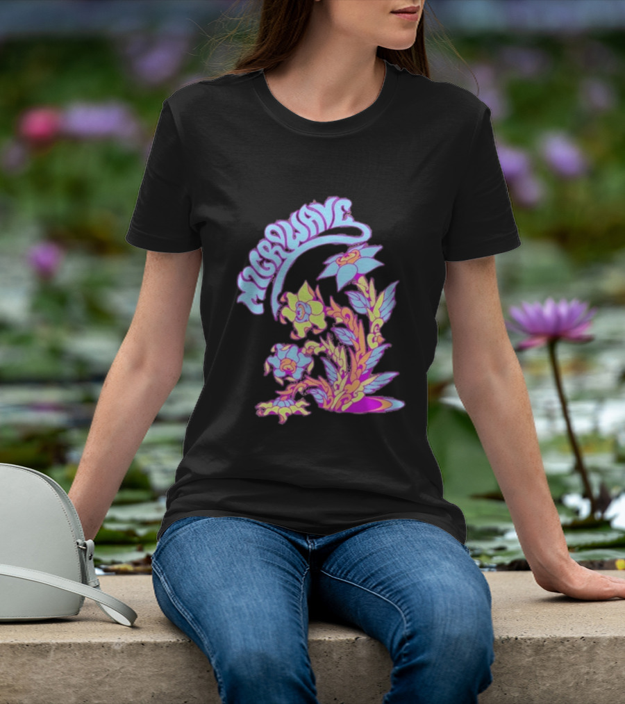 Microwave Psychedelic Floral T-Shirt