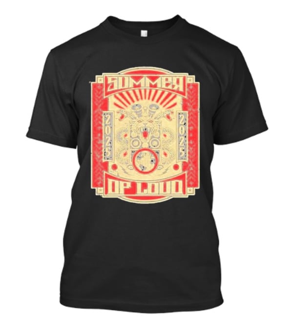 Summer 2025 Loud Festival Vibrant Red Dragon Speaker T-Shirt