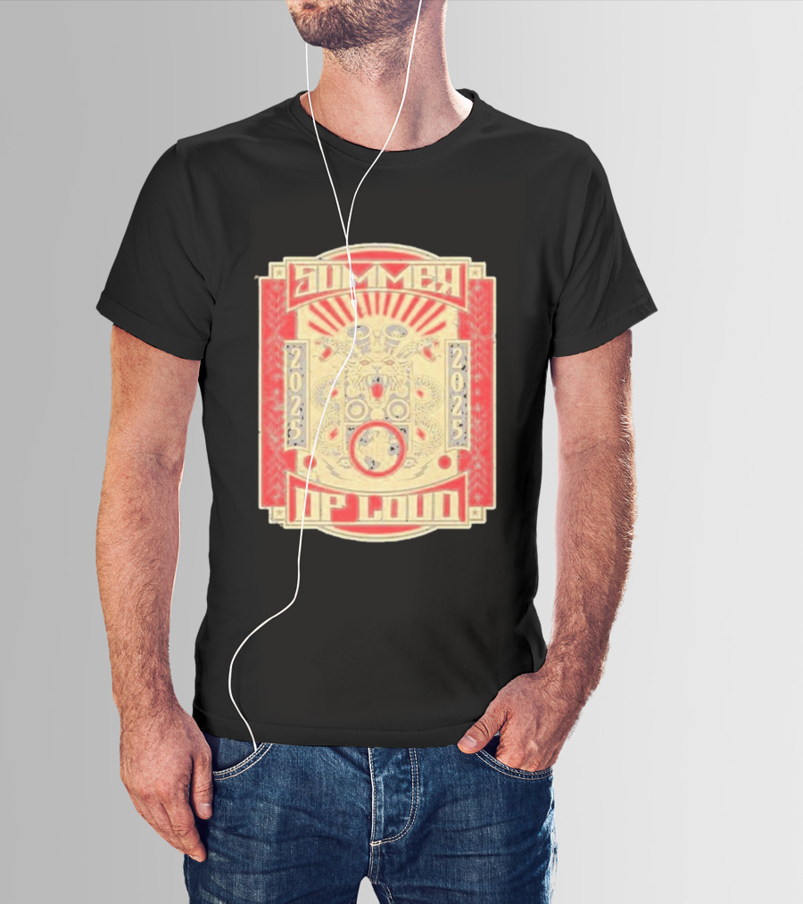 Summer 2025 Loud Festival Vibrant Red Dragon Speaker T-Shirt