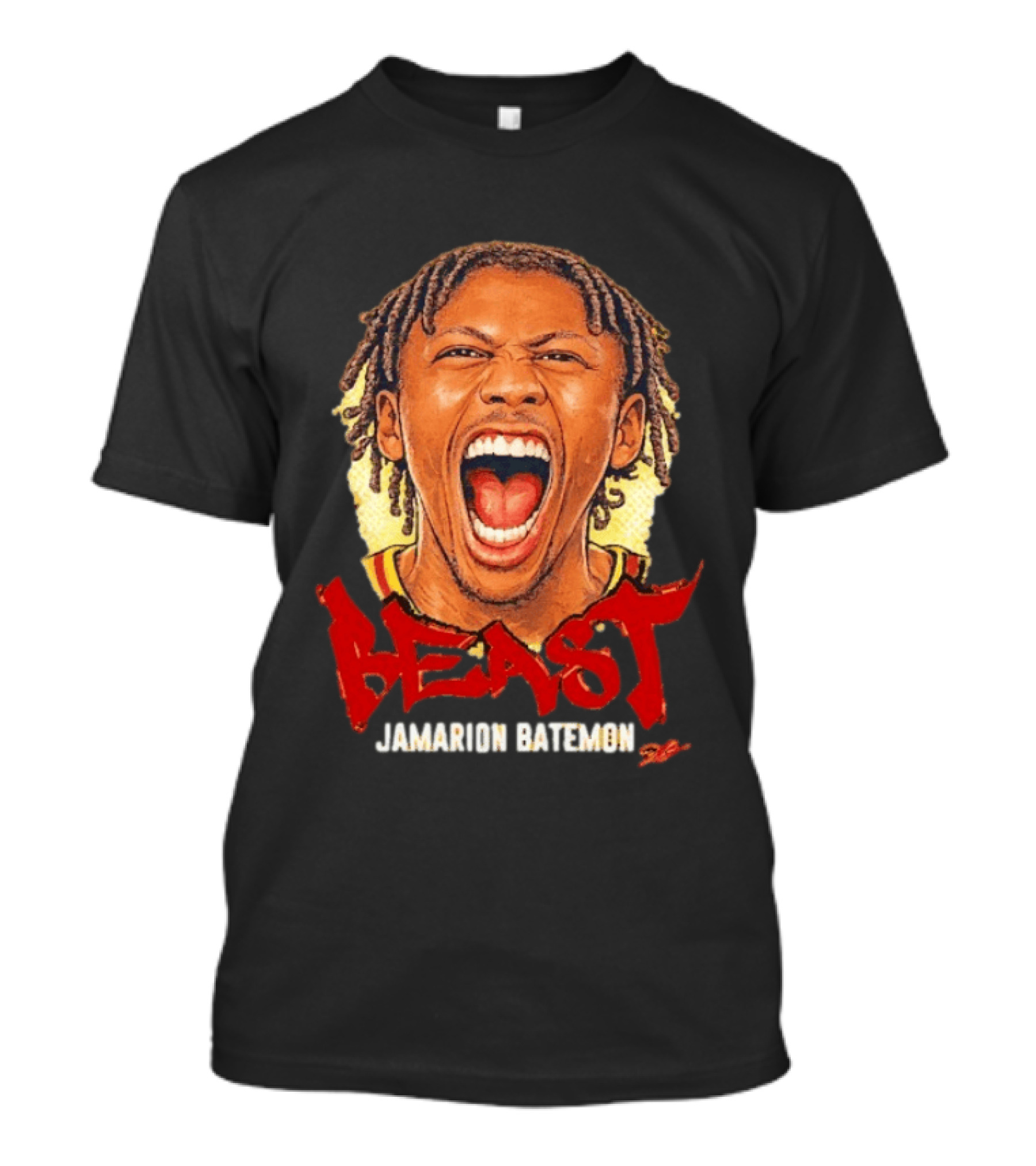Iowa State Cyclones The Beast Jamarion Batemon Scream Big Head T-Shirt