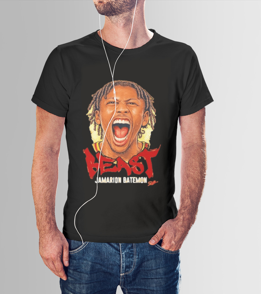 Iowa State Cyclones The Beast Jamarion Batemon Scream Big Head T-Shirt