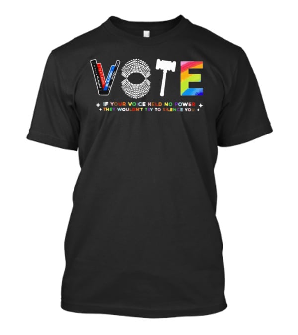 Vote If Your Voice Held No Power They Wouldn't Try To Silence You Colorful T-Shirt