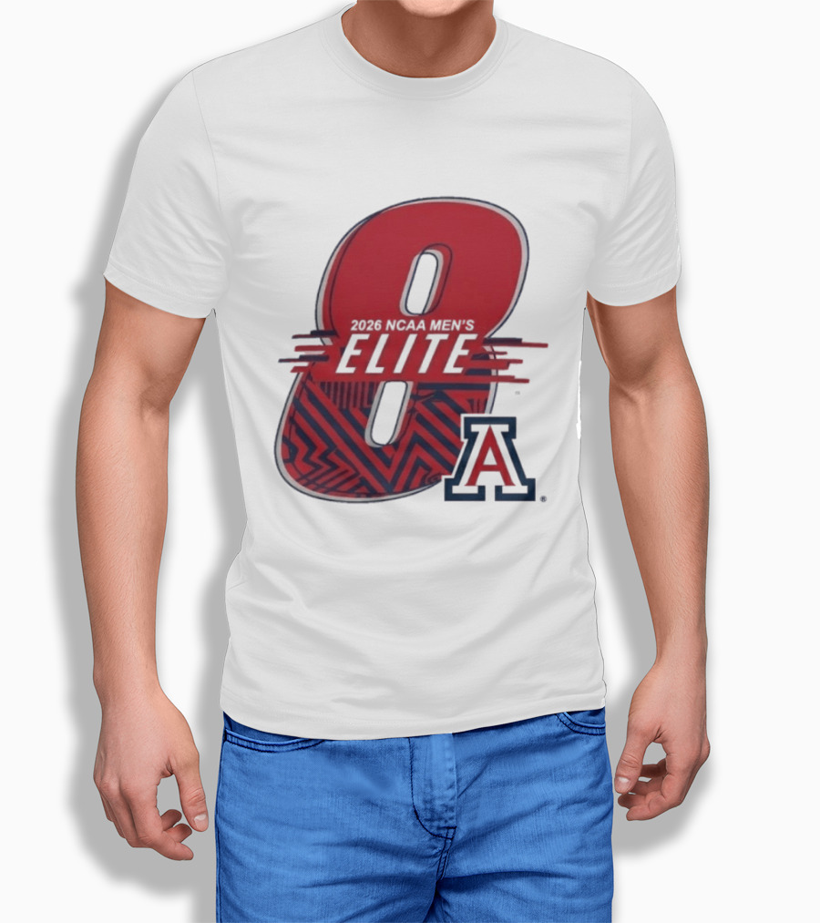 2026 NCAA Men's Elite 8 Arizona Wildcats Basketball T-Shirt