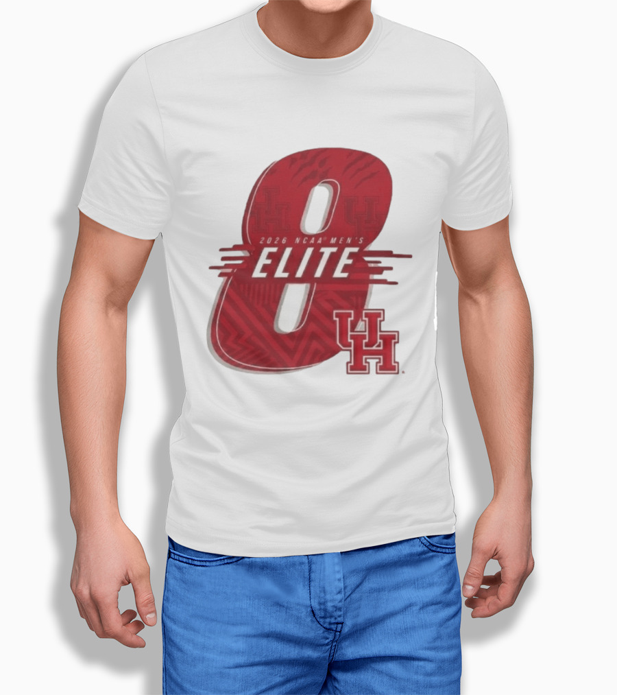2026 NCAA Men's Elite 8 Houston Cougars UH T-Shirt