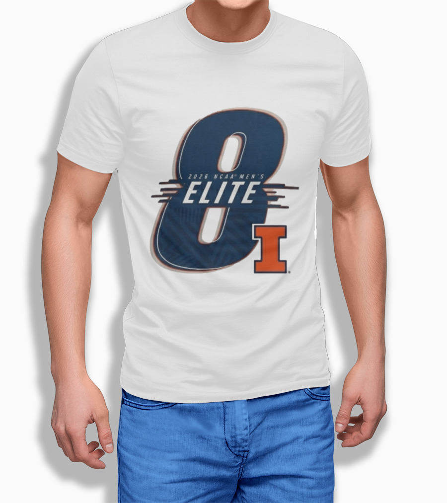 2026 NCAA Men's Elite 8 Illinois Fighting Illini I T-Shirt
