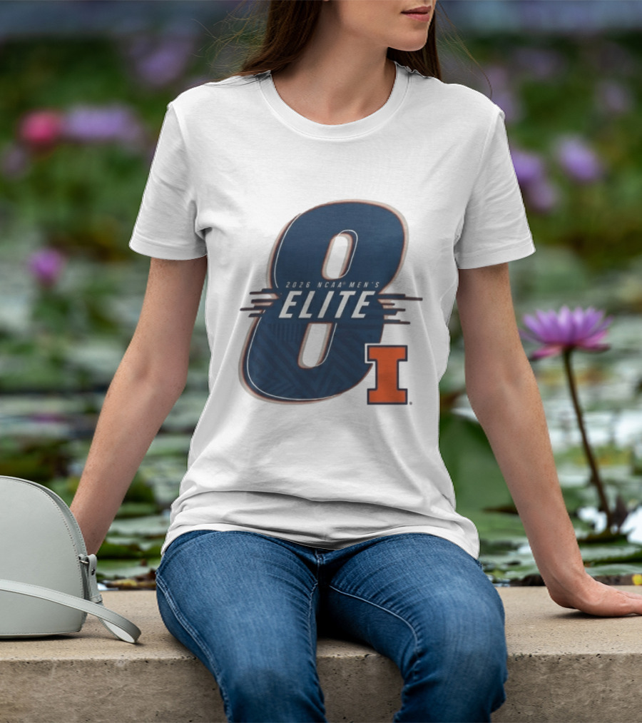 2026 NCAA Men's Elite 8 Illinois Fighting Illini I T-Shirt