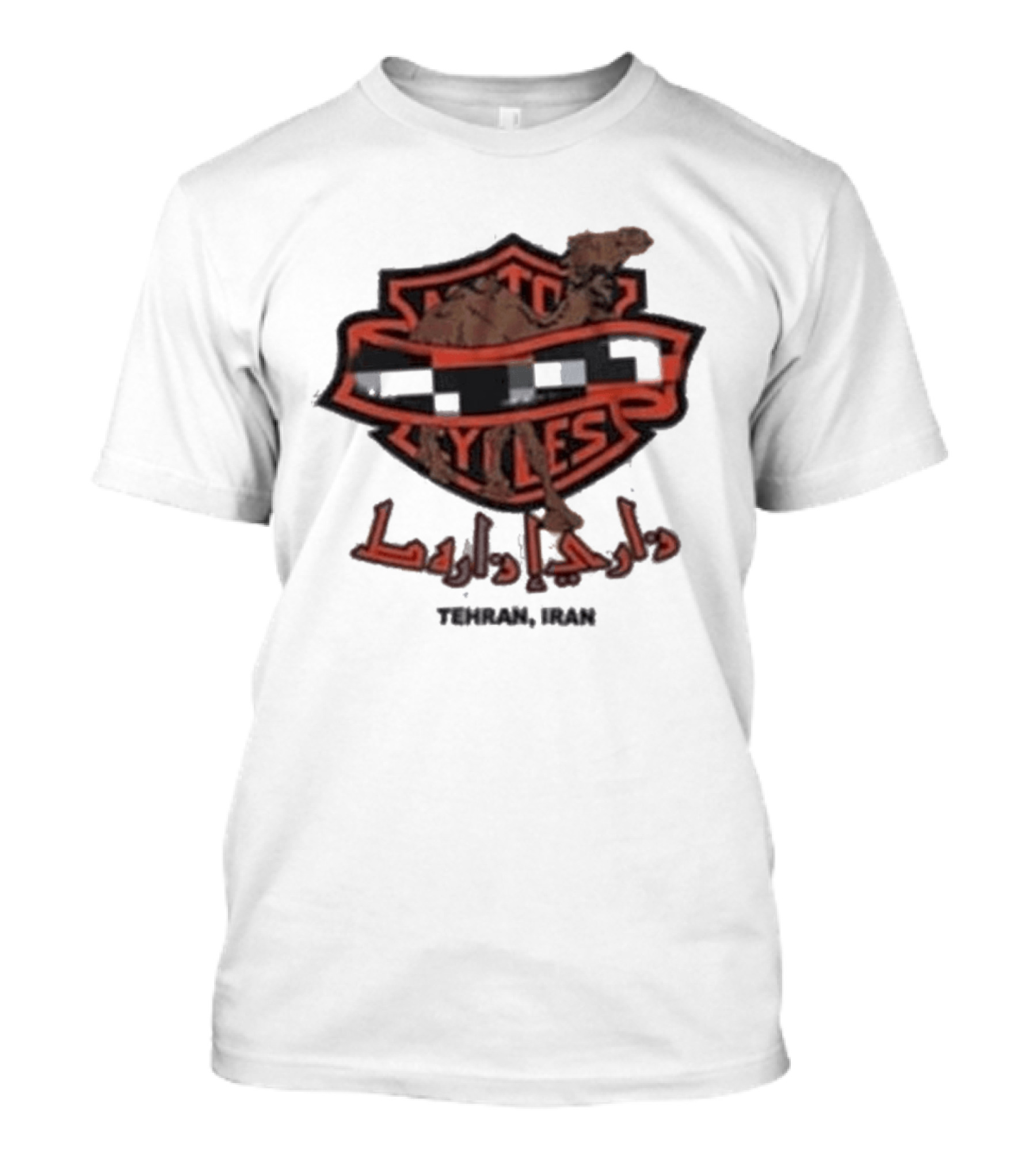 Wet Styles Tehran Iran Vintage Harley Davidson Logo Camel T-Shirt