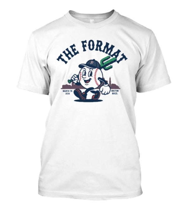 The Format Boston March 2026 Baseball Character Event T-Shirt