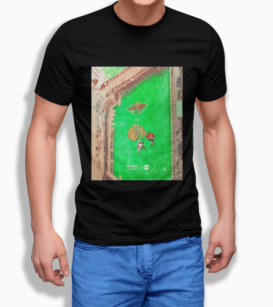 Chicago Blackhawks Vs Minnesota Wild March 17 8:30 PM Stadium TNT T-Shirt