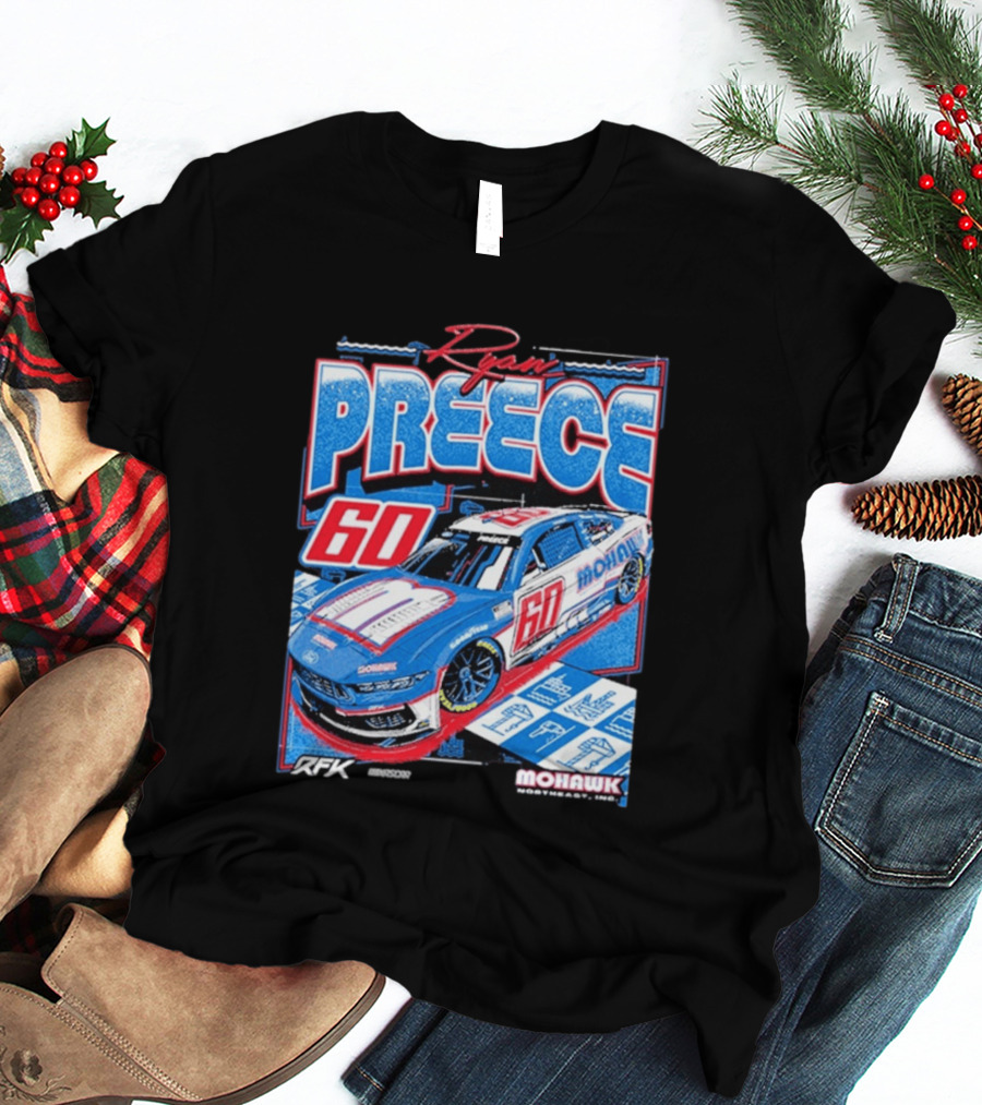 Ryan Preece 2025 Mohawk RFK 60 NASCAR Racing Car T-Shirt