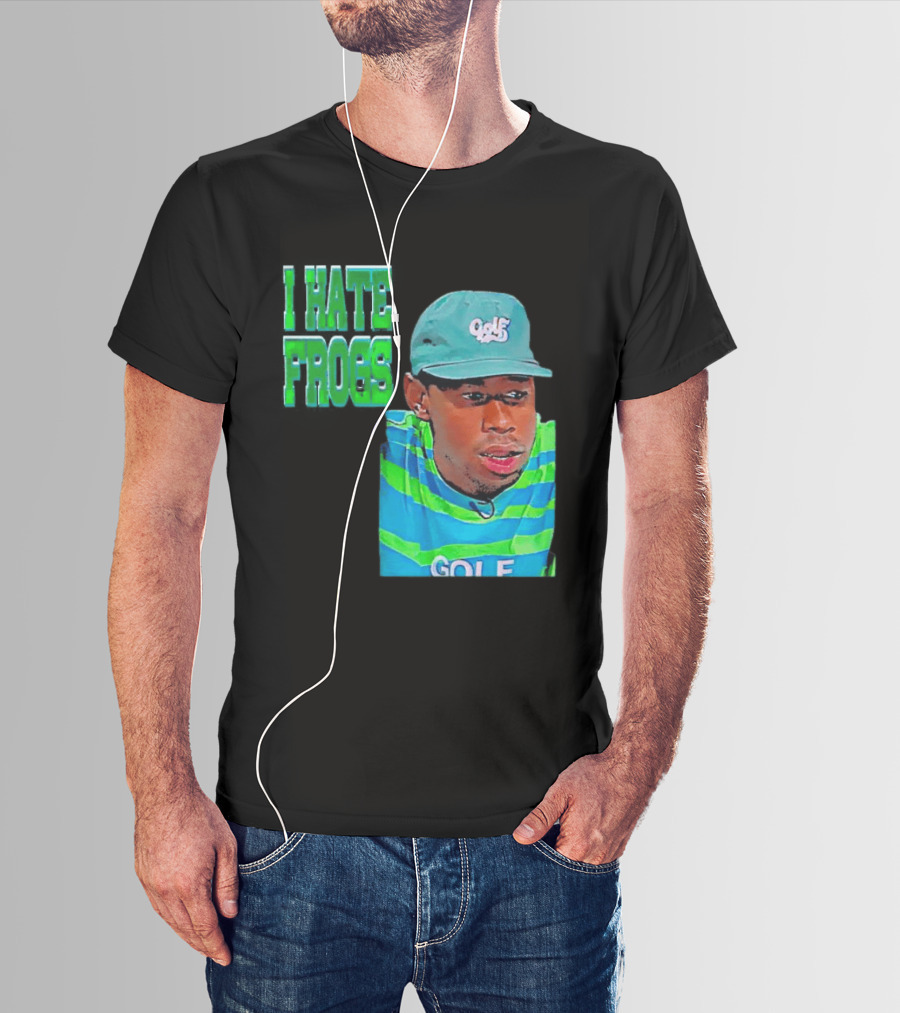 Tyler The Creator I Hate Frogs Meme Golf Hat Striped T-Shirt