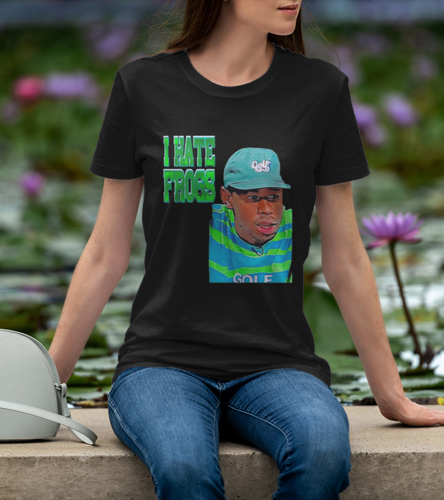 Tyler The Creator I Hate Frogs Meme Golf Hat Striped T-Shirt