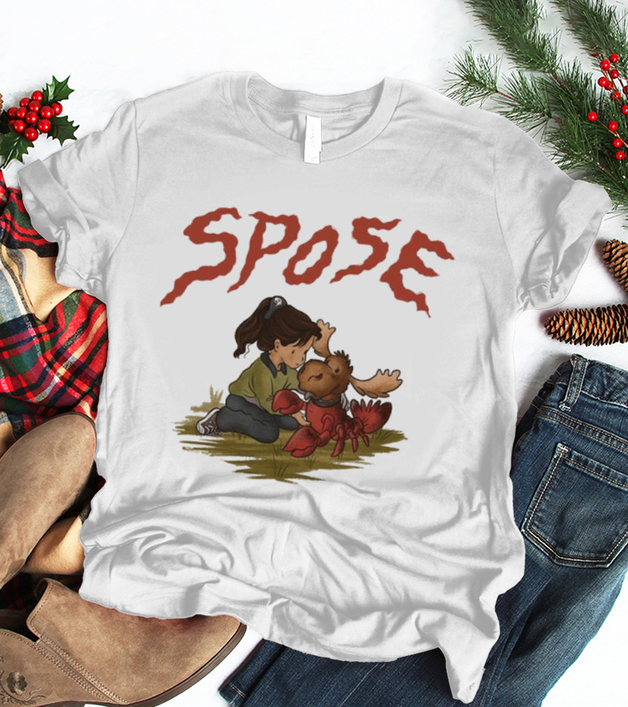 Spose Moose Lobster Ringer Child Petting Hybrid T-Shirt