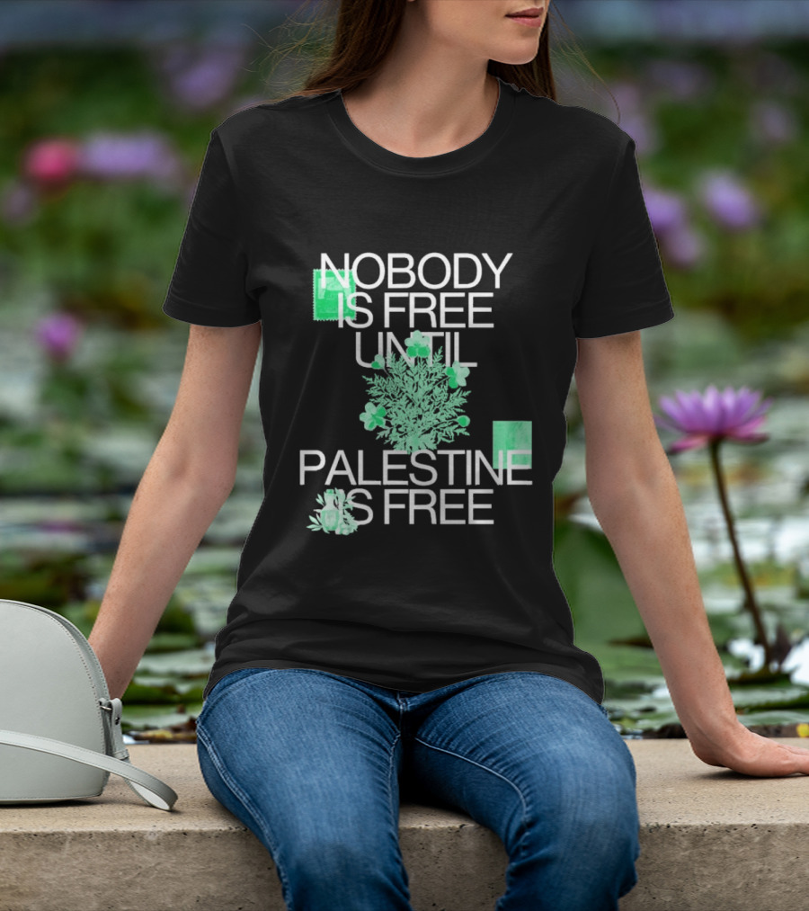 Nobody Is Free Until Palestine Is Free St. Patrick's Day Shamrock T-Shirt