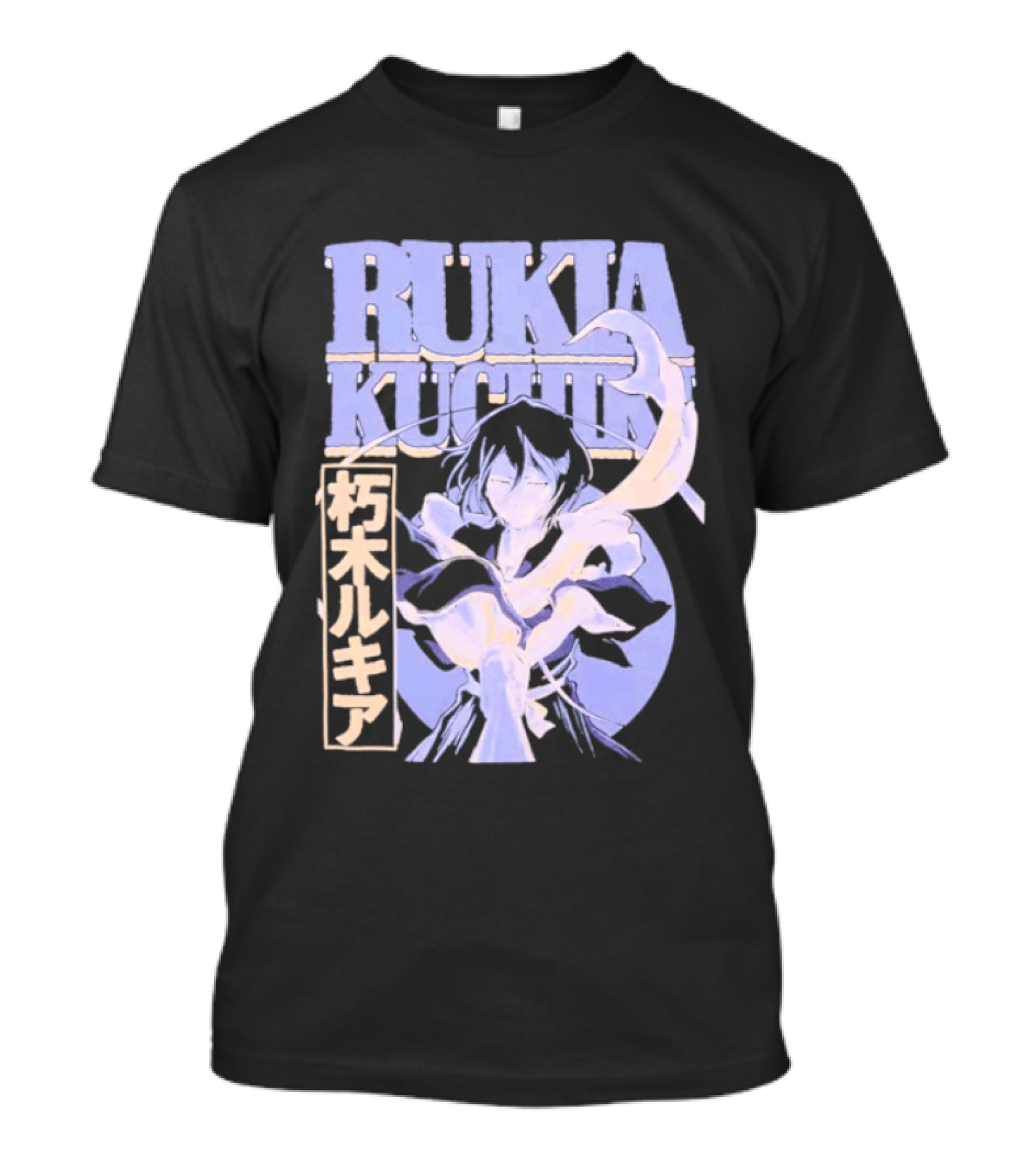 Bleach Rukia Kuchiki Anime Character Illustration Japanese T-Shirt
