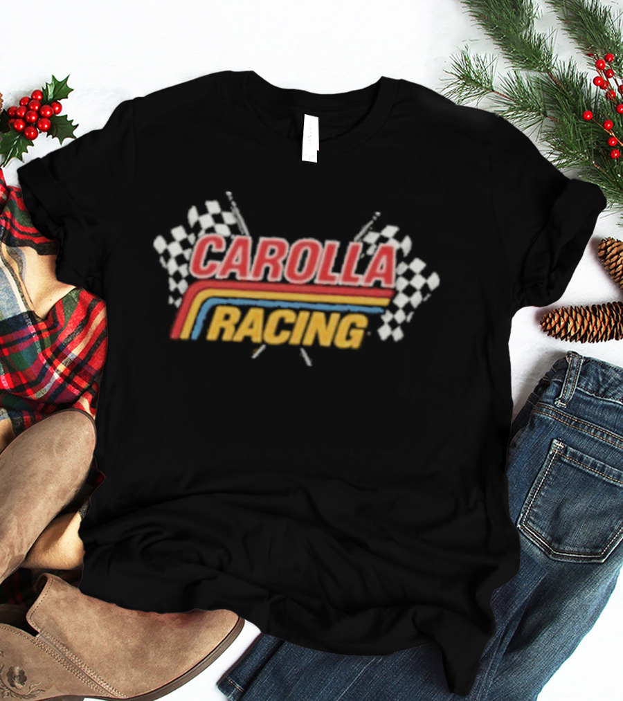 Carolla Racing Checkered Flag Stripes T-Shirt