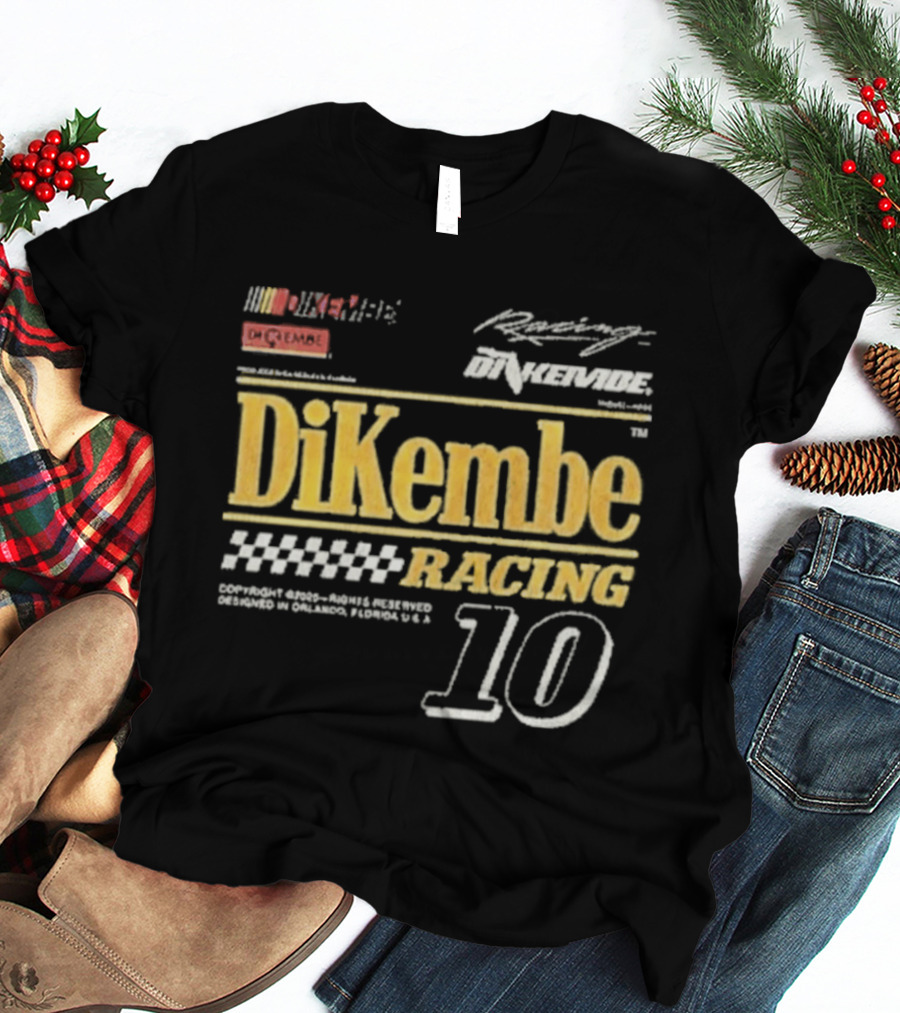 DiKembe Racing Gainesville Orlando Florida Number 10 T-Shirt