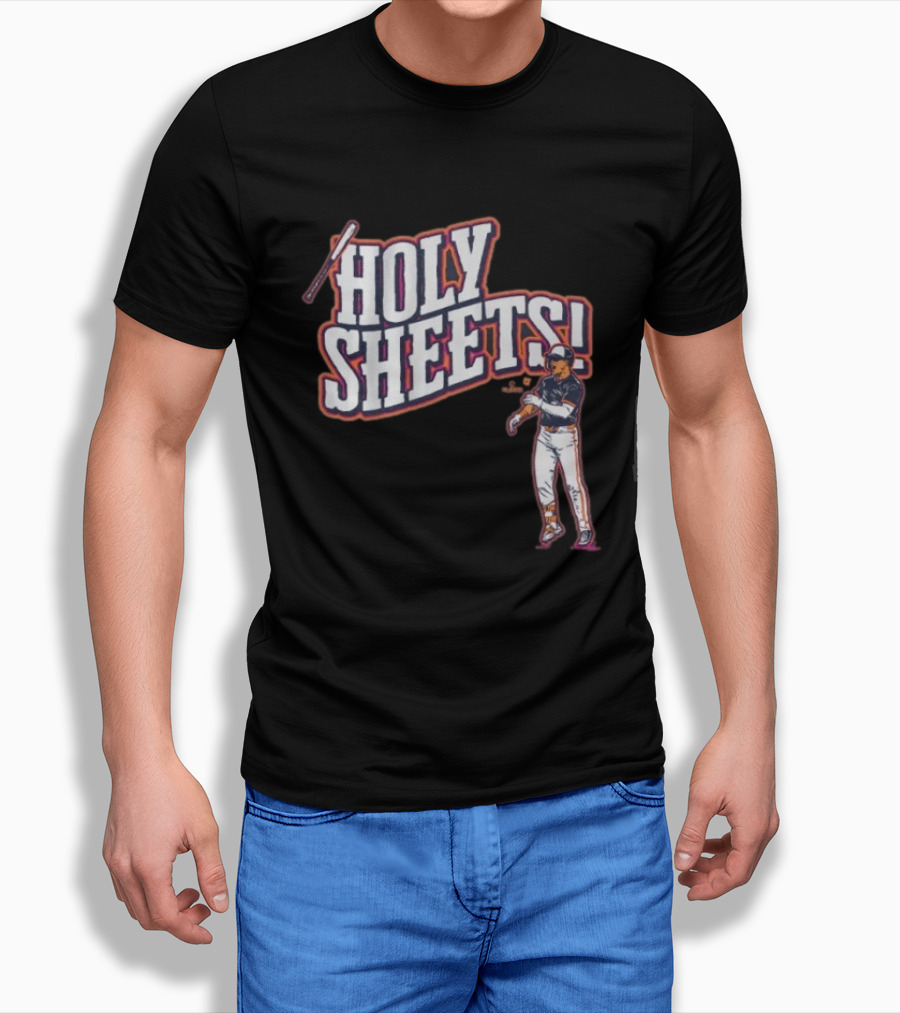 Gavin Sheets Holy Sheets Bat Toss Baseball Player T-Shirt