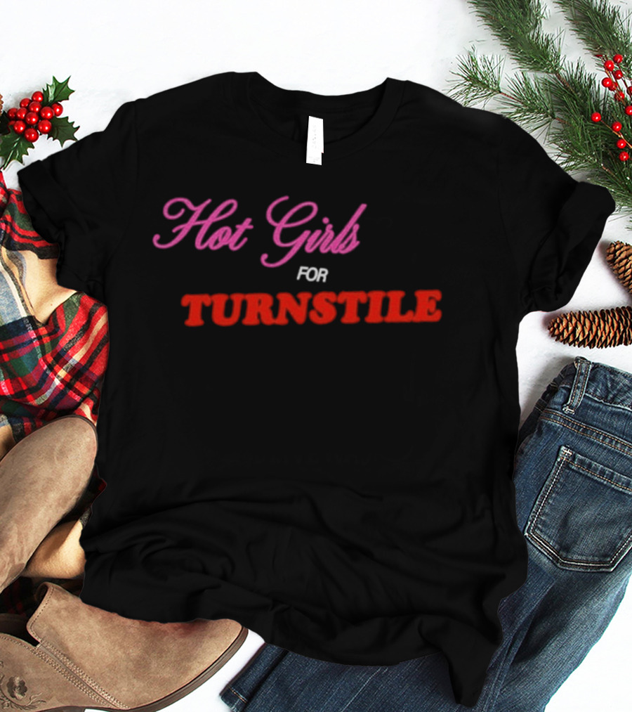 Hot Girls For Turnstile Pink And Red T-Shirt