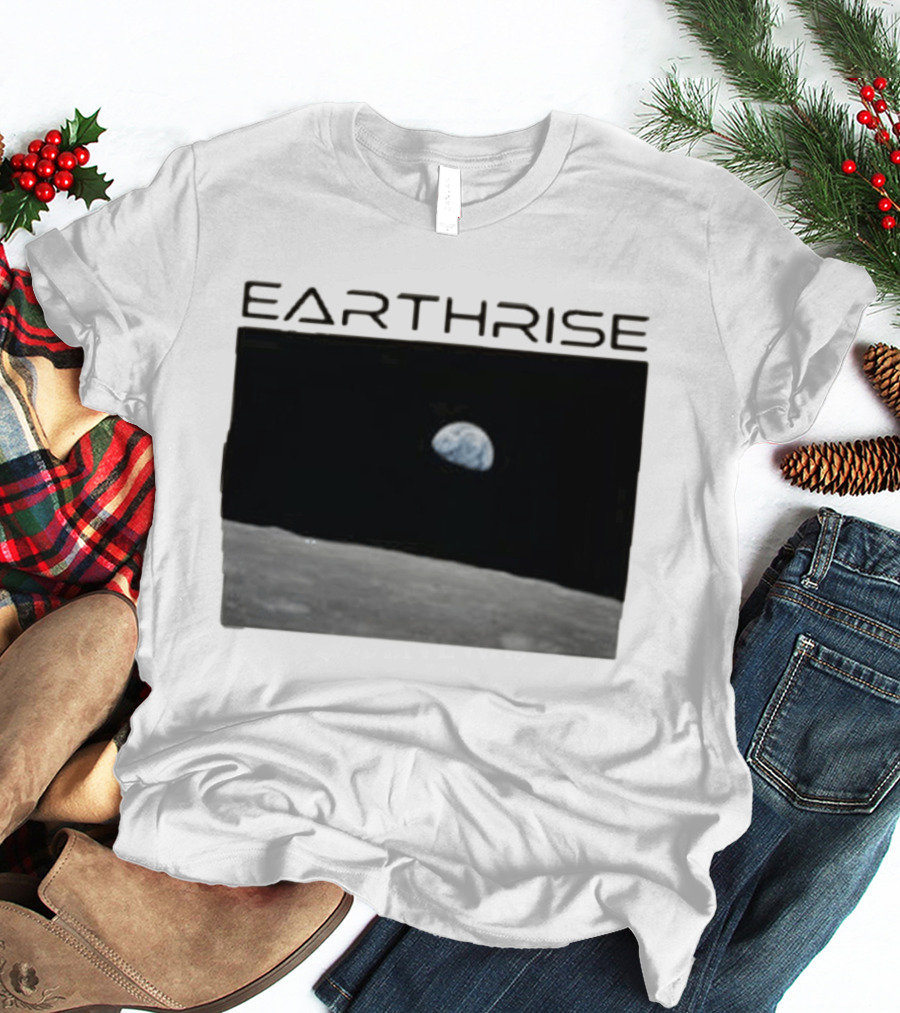 Artemis Mission Earthrise Moon View T-Shirt
