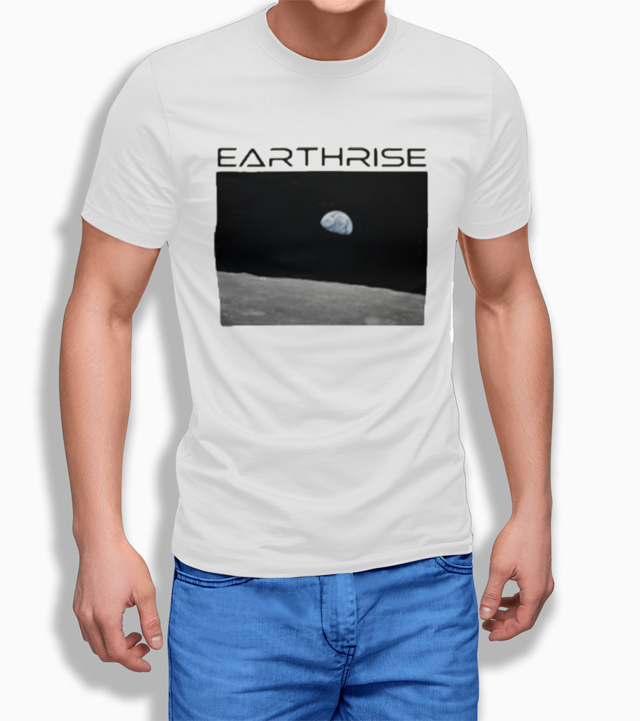 Artemis Mission Earthrise Moon View T-Shirt