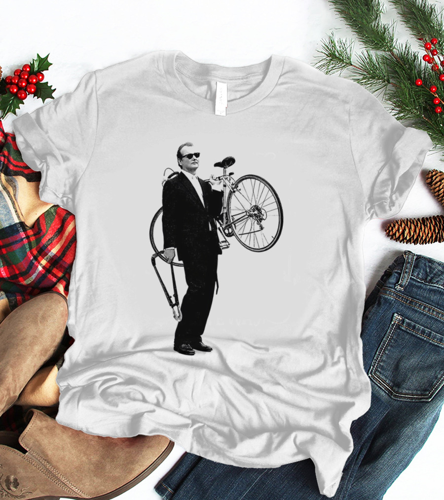 Bill Murray Rushmore Wes Anderson Tribute Cyclist T-Shirt