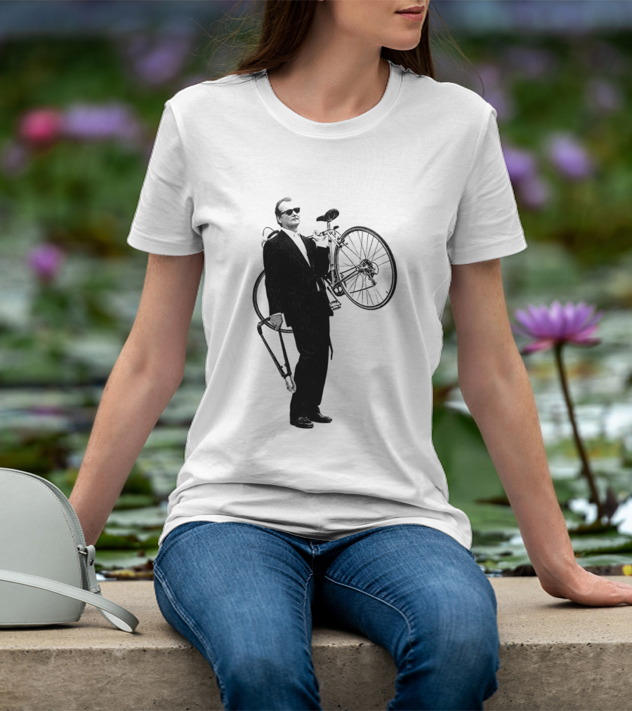 Bill Murray Rushmore Wes Anderson Tribute Cyclist T-Shirt