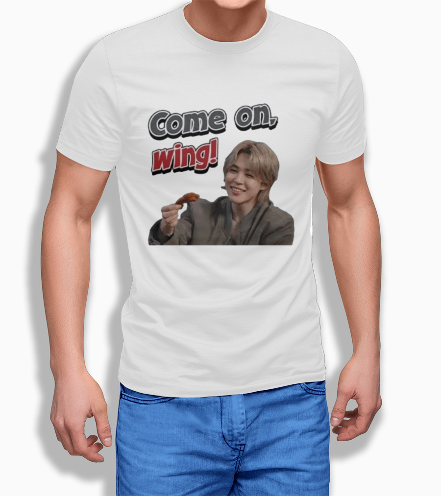 Come On Wing Jimin BTS Meme Eating Chicken T-Shirt