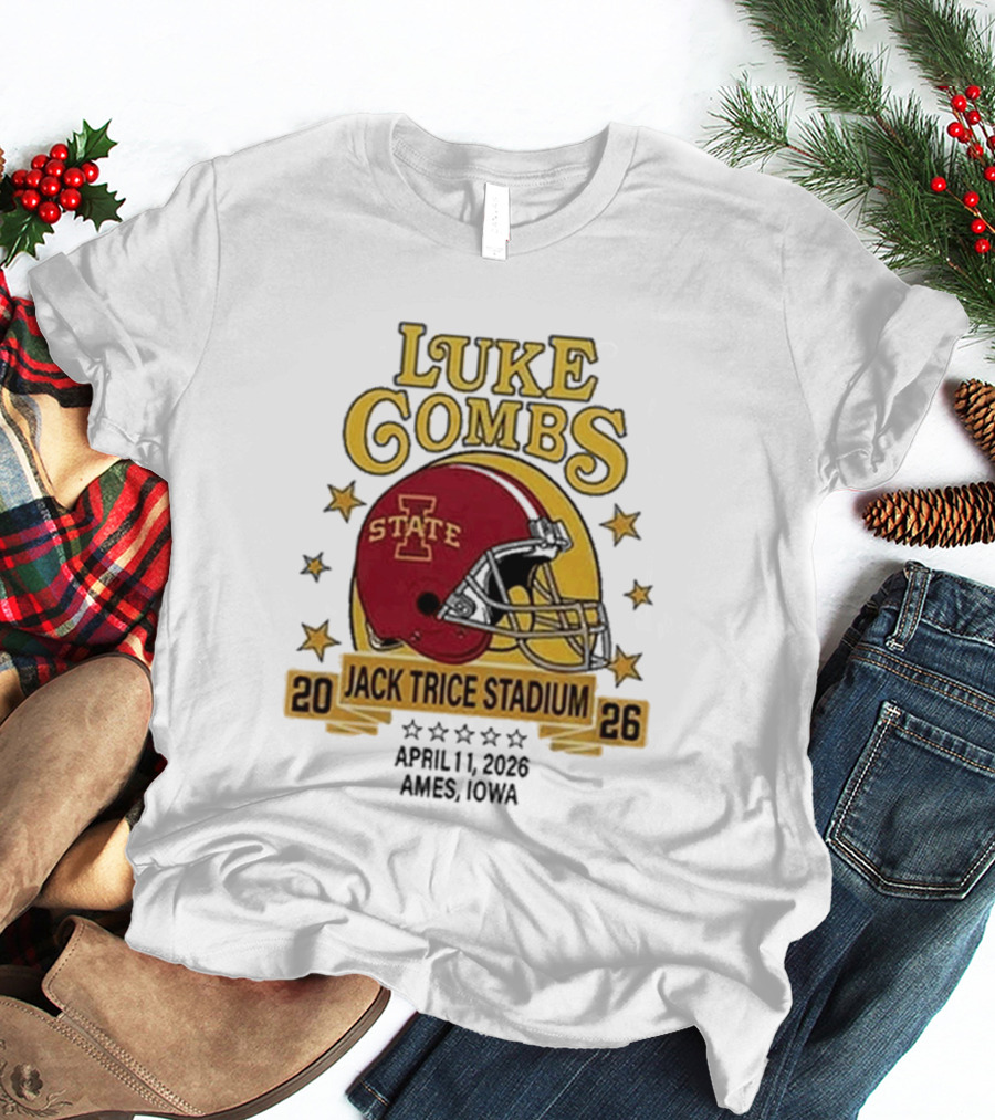 Luke Combs Iowa State Cyclones Jack Trice Stadium April 1 2026 Ames Iowa T-Shirt