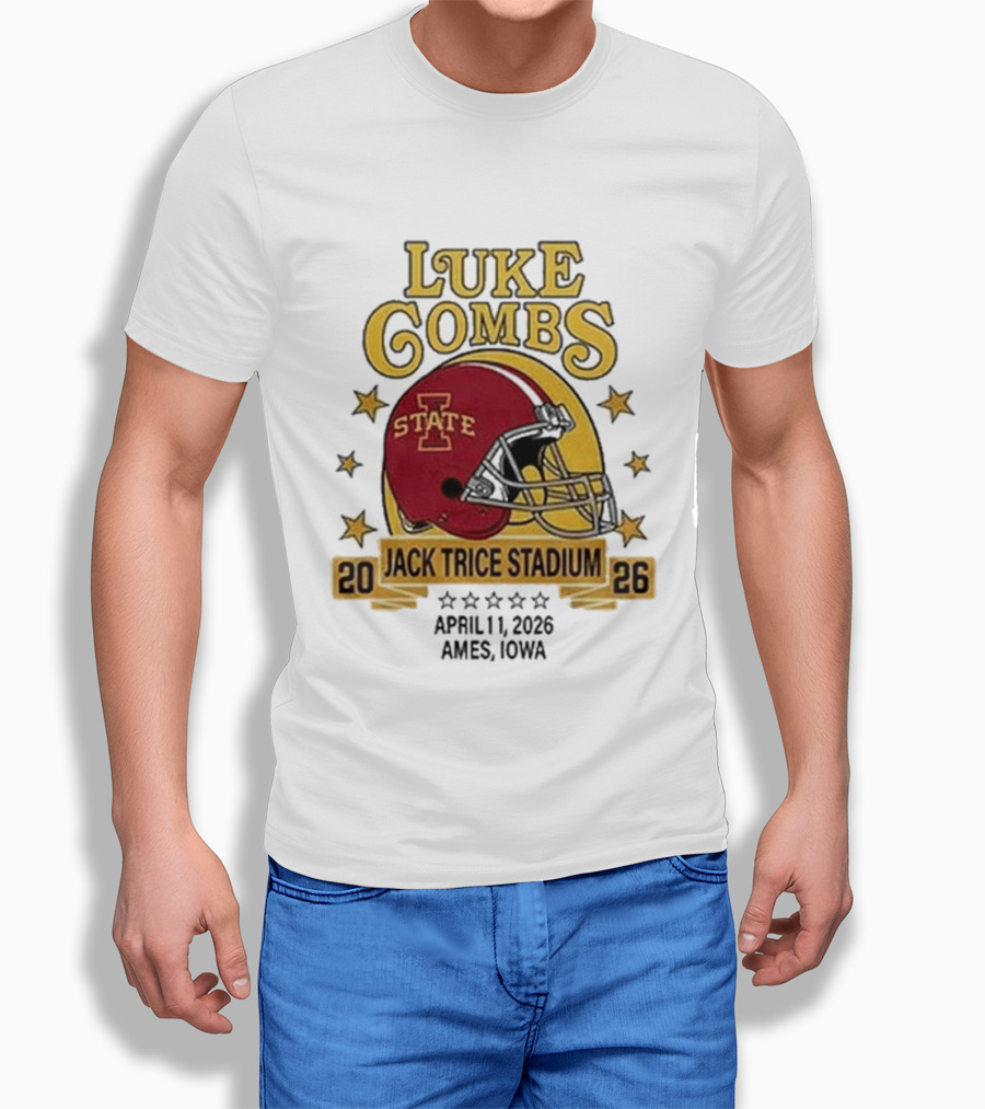 Luke Combs Iowa State Cyclones Jack Trice Stadium April 1 2026 Ames Iowa T-Shirt