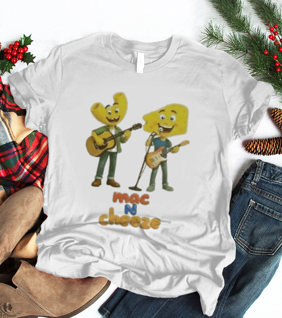 Nashville Predators Mac N Cheese Characters Guitar Duo T-Shirt