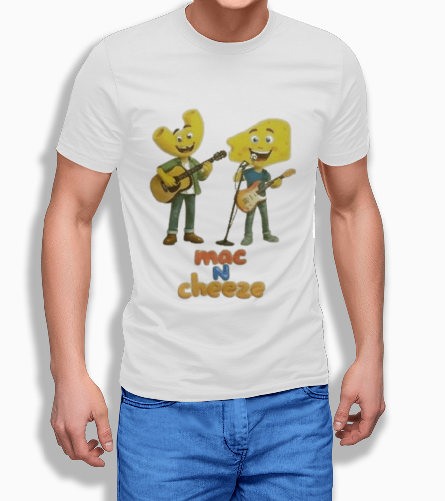 Nashville Predators Mac N Cheese Characters Guitar Duo T-Shirt