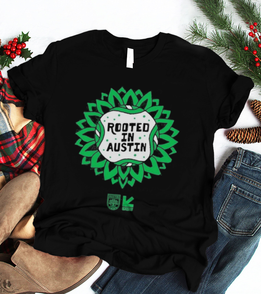 Rooted In Austin Austin FC SXSW Collaboration T-Shirt
