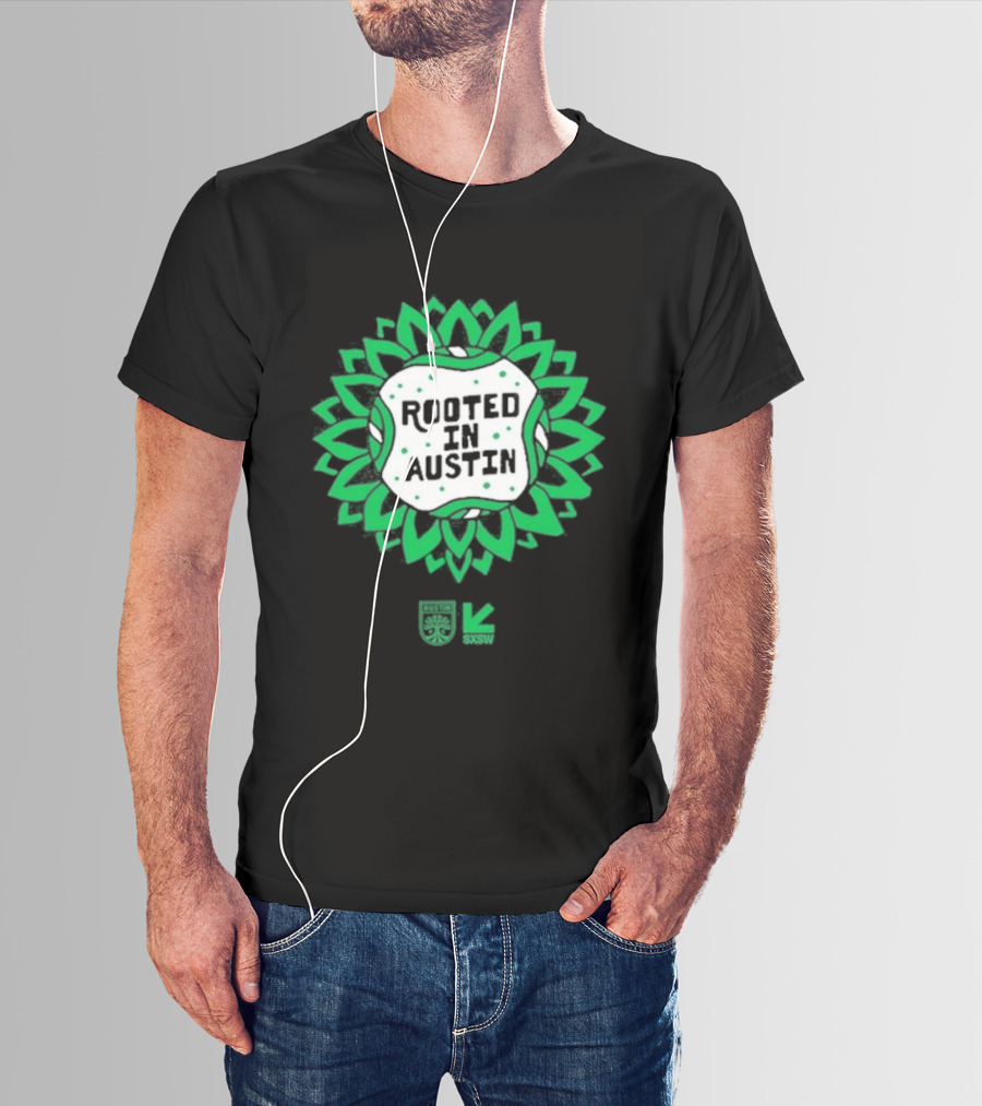 Rooted In Austin Austin FC SXSW Collaboration T-Shirt