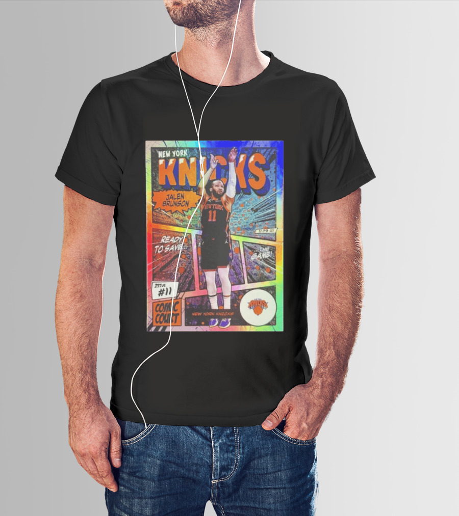 New York Knicks Jalen Brunson Comic Court Issue 11 T-Shirt