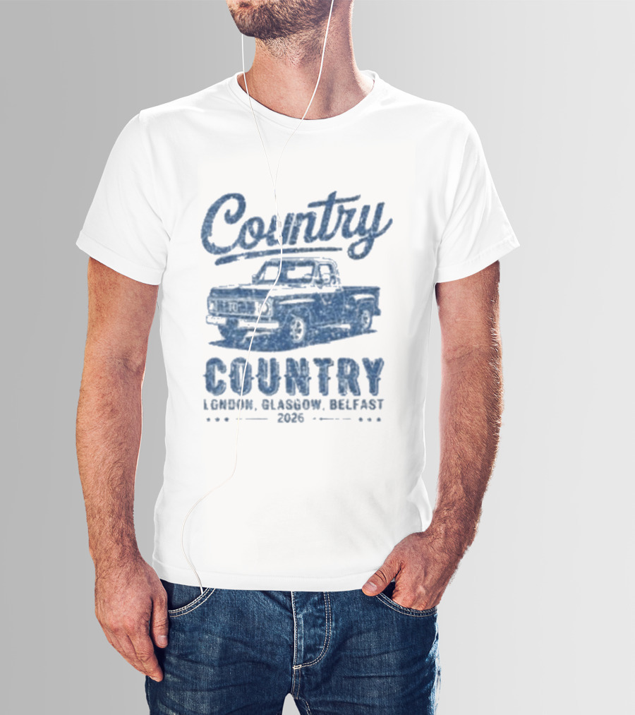 Country To Country London Glasgow Belfast 2026 Classic Car T-Shirt
