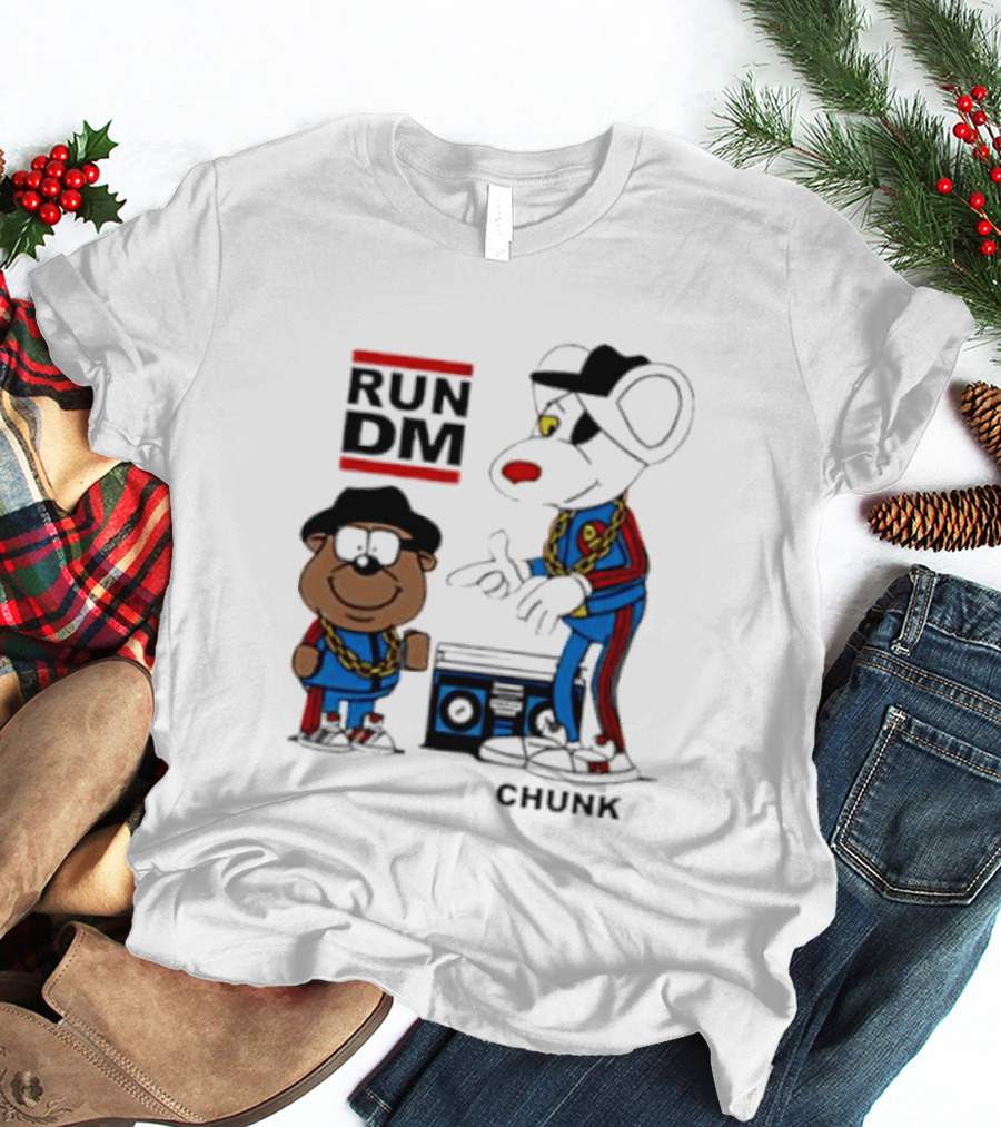 RUN DM Danger Mouse Penfold CHUNK With Boombox T-Shirt