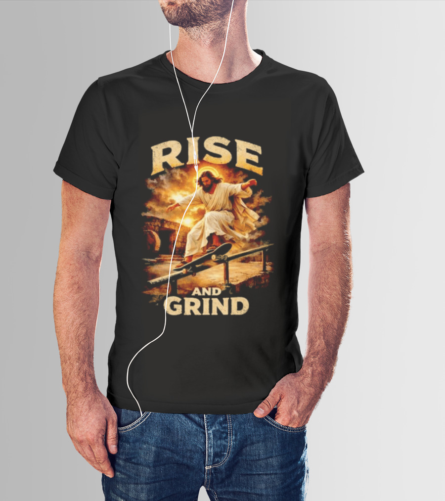 Rise And Grind Jessu Skateboarding 26 T-Shirt