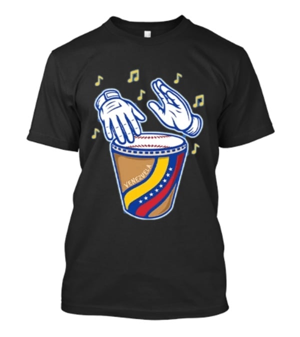 Willson Contreras Venezuela Baseball Tambor Musical Notes T-Shirt