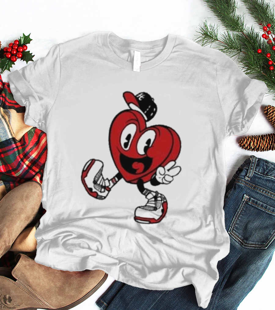 Hulvey Love Like That Heart Character Cartoon T-Shirt