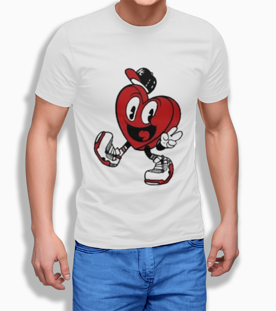 Hulvey Love Like That Heart Character Cartoon T-Shirt