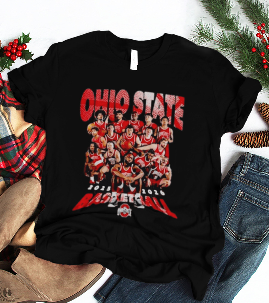 Ohio State Buckeyes Basketball 2025 2026 Team Members T-Shirt