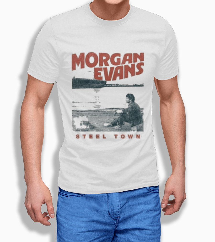 Morgan Evans Steel Town Sunset Silhouette Rowboat T-Shirt